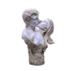Eternal Romance: White Polyresin Couple