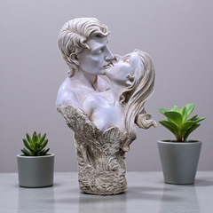 Eternal Romance: White Polyresin Couple