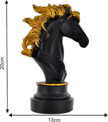Horse Face Antique Finish Sculpture Art Decor for Home Decor Showpiece