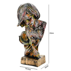 Abstract Mother and Child Sculpture - Textured Art Polyresin Showpiece