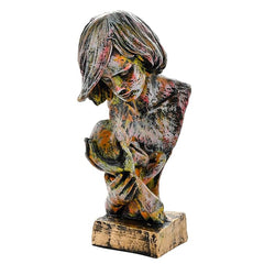 Abstract Mother and Child Sculpture - Textured Art Polyresin Showpiece