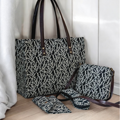 4-Piece Handbag Tribal Set & Accessory Combo