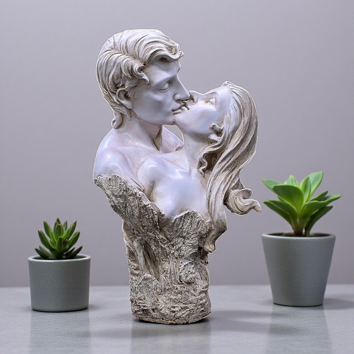 Eternal Romance: White Polyresin Couple
