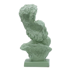 Classic White Family Polyresin Bust - Mother, Father, and Child Sculpture