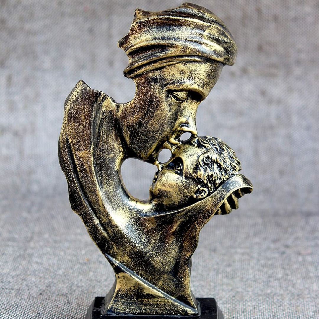 Handpainted Mother Love Decorative Showpiece .